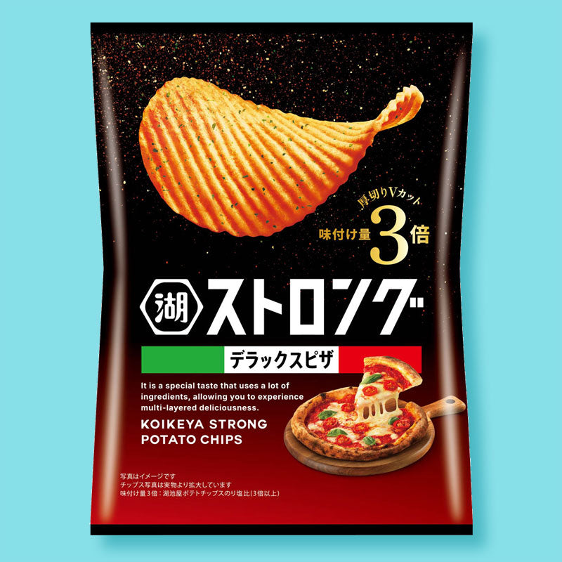 Koikeya Strong Potato Chips - Deluxe Pizza