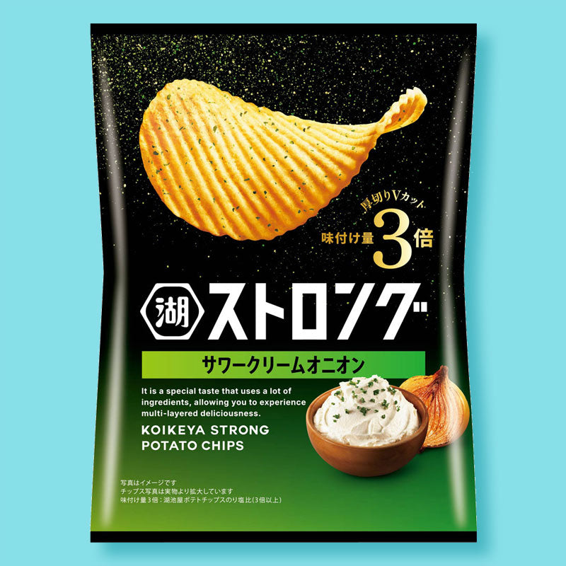 Koikeya Strong Potato Chips - Sour Cream Onion