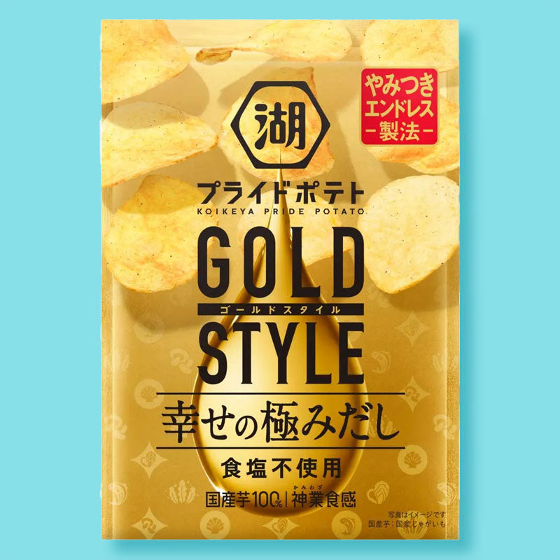 Koikeya Gold Style Pride Potato Chips - Extremely Happy Dashi