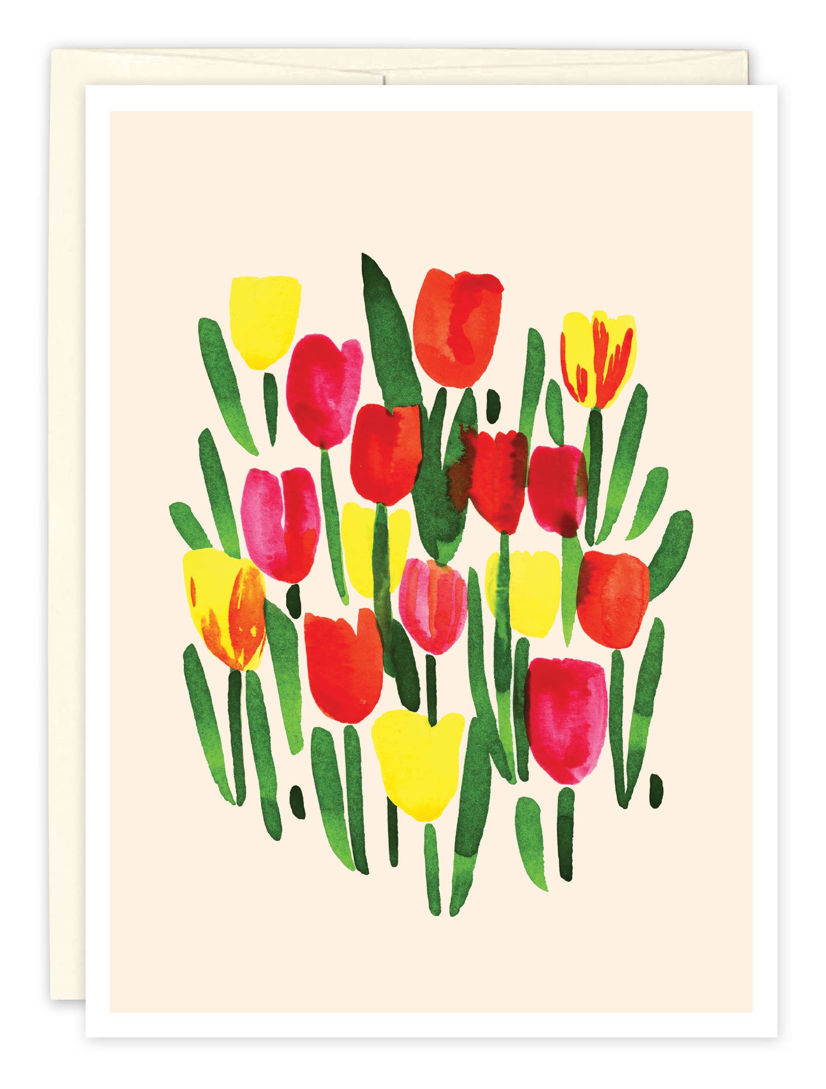 Biely & Shoaf - Colorful Tulips Blank Card