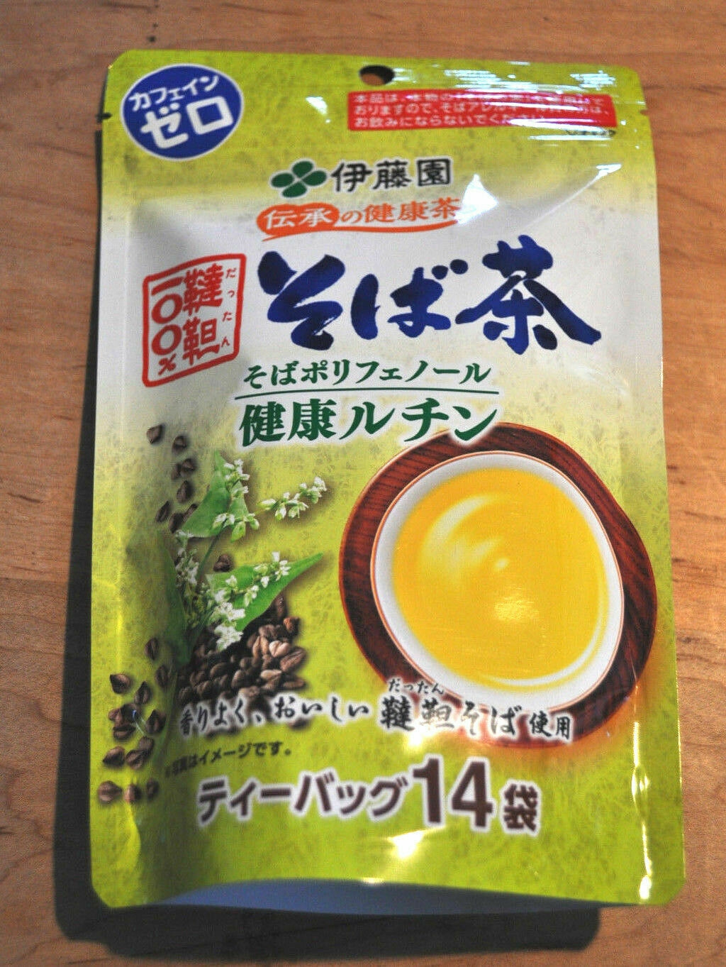 Itoen Soba Tea, 14 Teabags in 1 bag, "Dattan Soba 100%", 84g