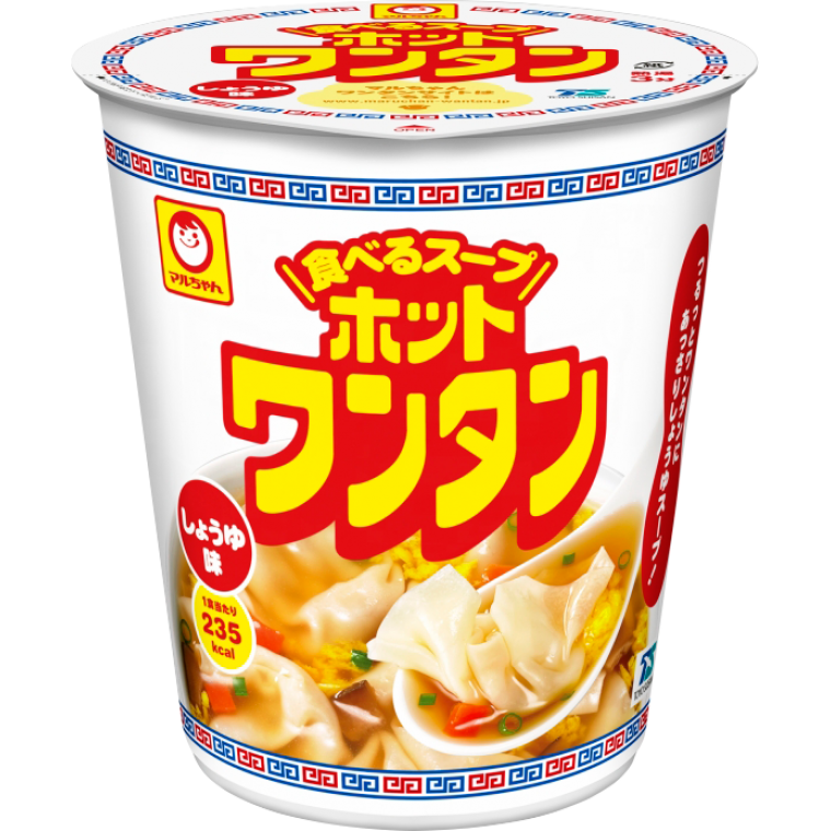 Maruchan, Hot Wonton, Bite-size Dumpling in Soy Sauce Soup,46g