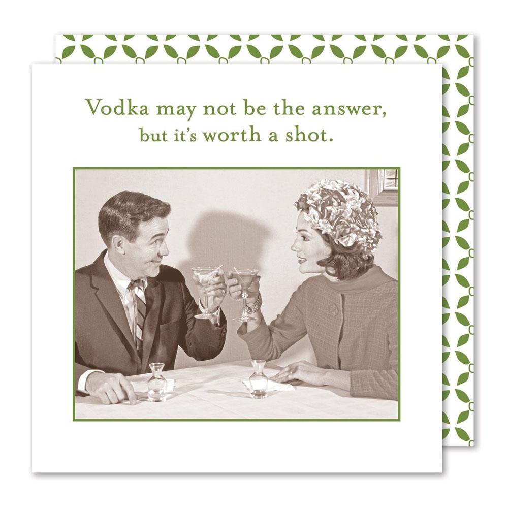 Shannon Martin Design -Worth A Shot Beverage Napkin