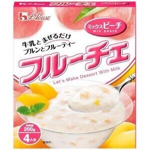 Very Rich & Delicious, "Furuche", Milk & Fruits Jelly Mix, Peach flavor, 200g