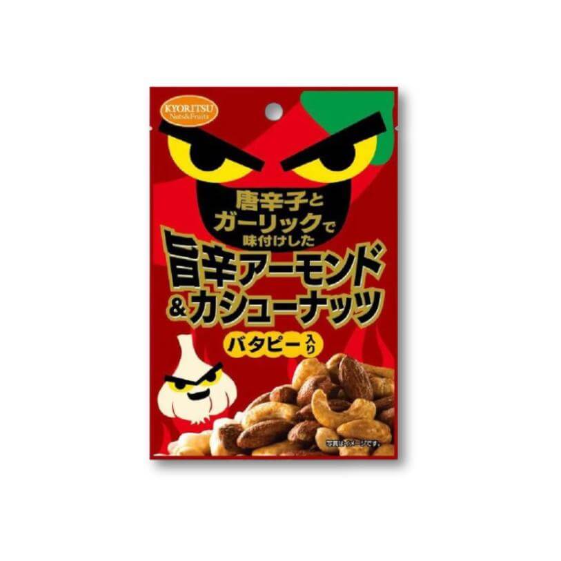 Kyoritsu Spicy Almonds & Cashews - Chilli pepper & Garlic