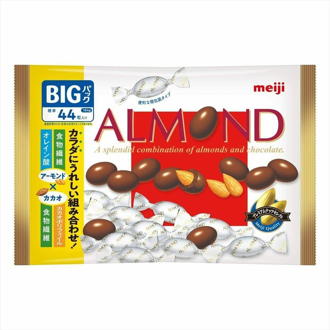 Meiji. Almond Choco, Big Bag, 184g