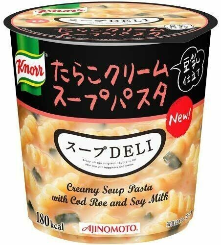 Ajinomoto, Knorr, Soup Deli Series, Instant Soup with Pasta, "Tarako Cream" 45g