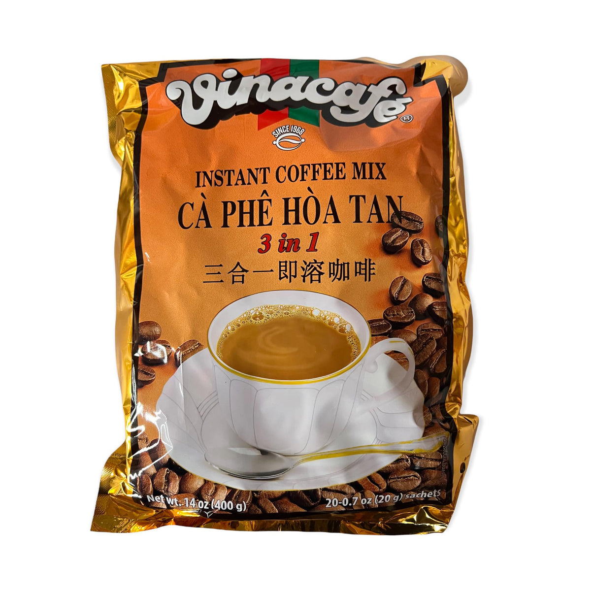 Vinacafe - Instant Coffee Mix 3 in 1 - 400 G