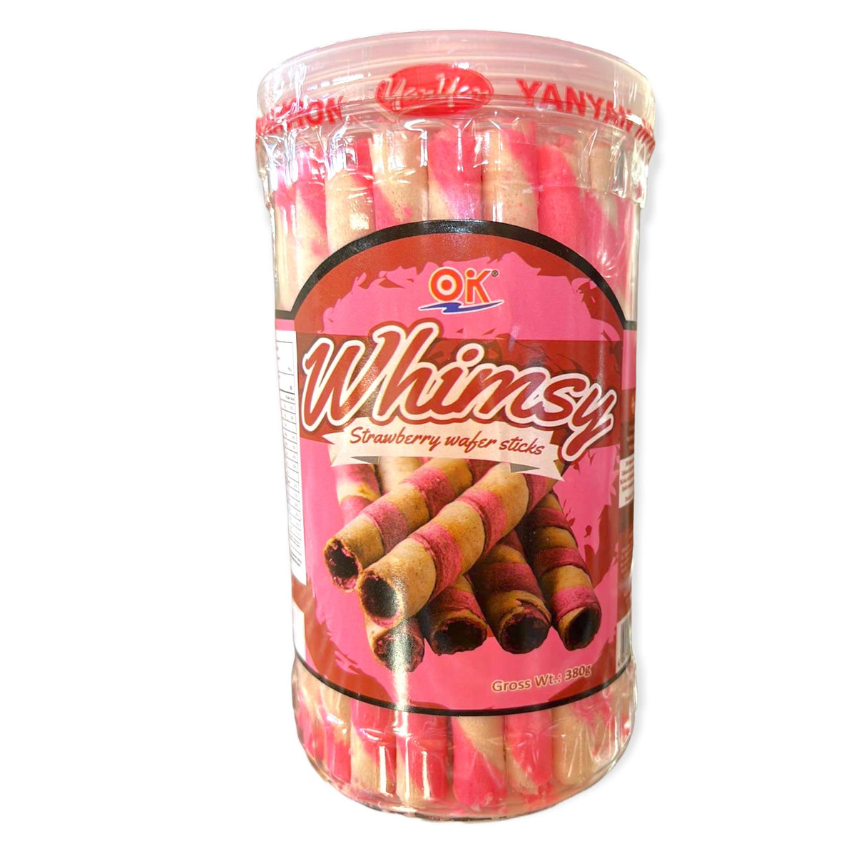 OK - Whimsy - Strawberry Wafer Sticks - 380 G