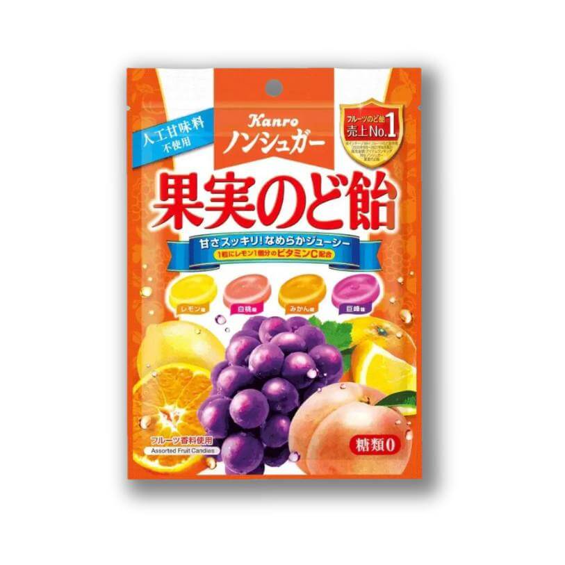 Kanro Sugar-Free Fruit Throat Candy