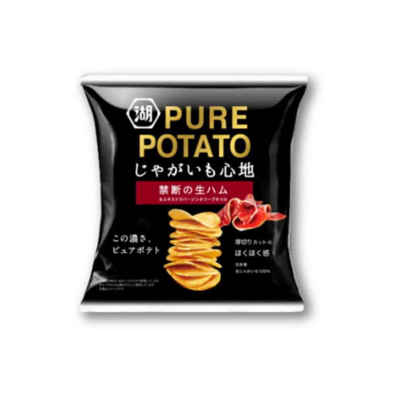 Koikeya Pure Potato Chips - Raw Ham