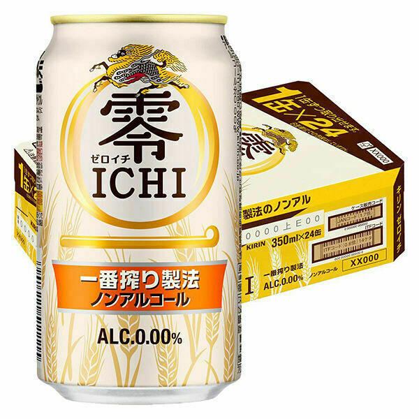 Kirin, Zero Ichi, Non Alcohol Beer Drink, 350ml x 24 cans