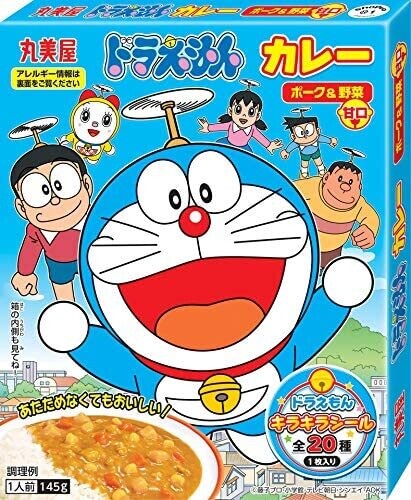 Marumiya"Doraemon Instant Curry" Pork & Vegetables, w/ a Sticker, 145g