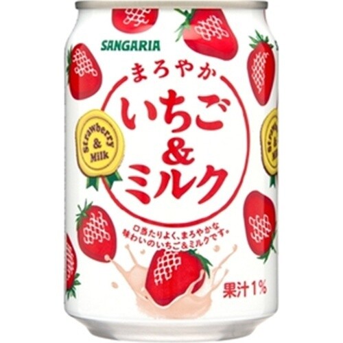 Sangaria, Maroyaka Ichigo & Milk, Strawberry and Milk Drink, 275g
