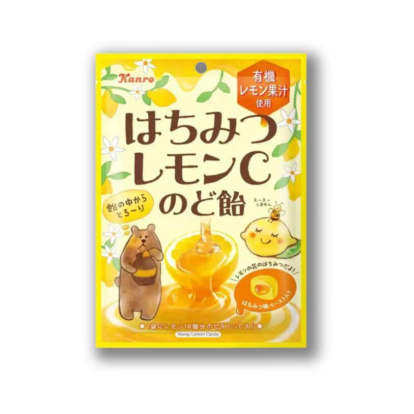 Kanro Honey Lemon C Throat Lozenges
