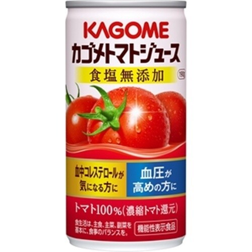 Kagome, Tomato Juice, No Salt, 190g x 6 cans as 1 set