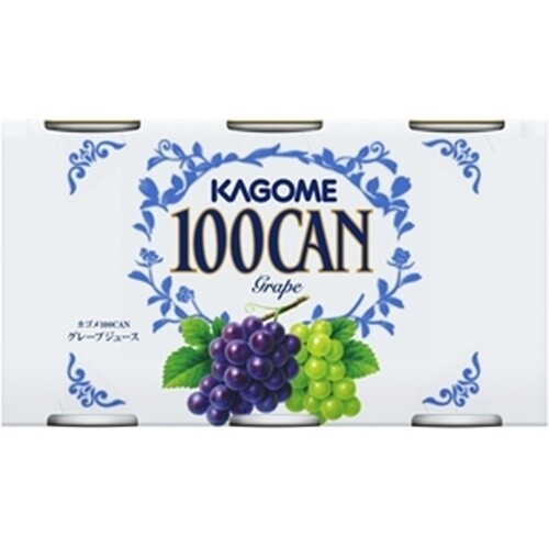 Kagome, 100CAN, Grape 100% Juice 160g