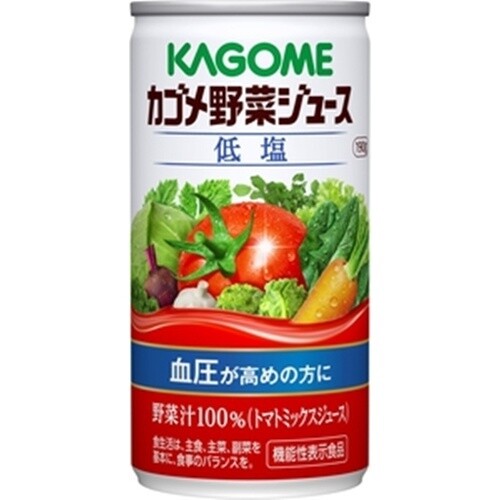 Kagome, Vegetable Mix Juice, 100%, Light Salt, 190g x 6 cans