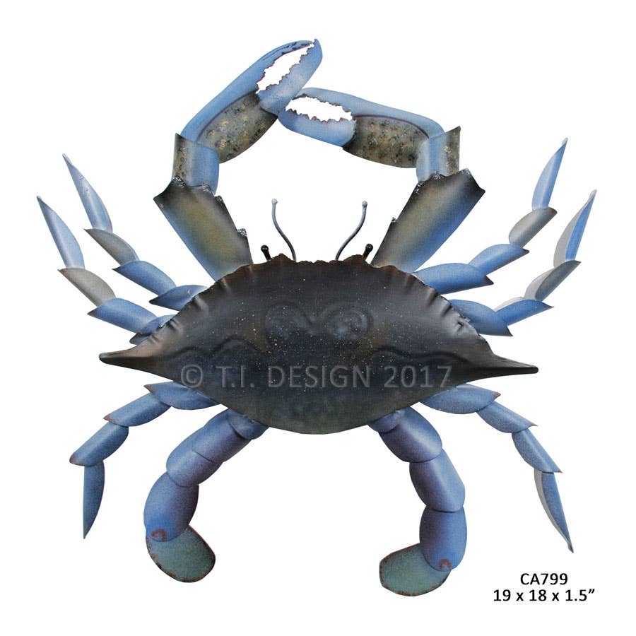 T.I. Design - Blue Claw Crab Med Metal