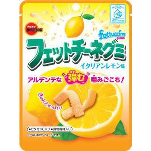 Bourbon, Fettuccine Gummy, Italian Lemon Flavor, 50g
