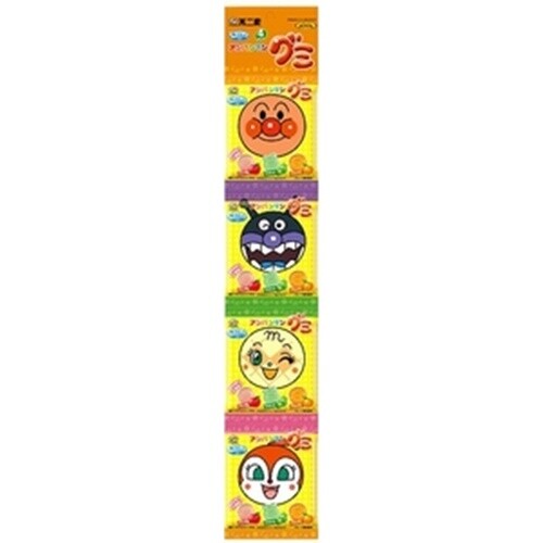 Fujiya, Anpanman Gummy, 21g x 4 mini packs, 3 flavors assortment, soft candy