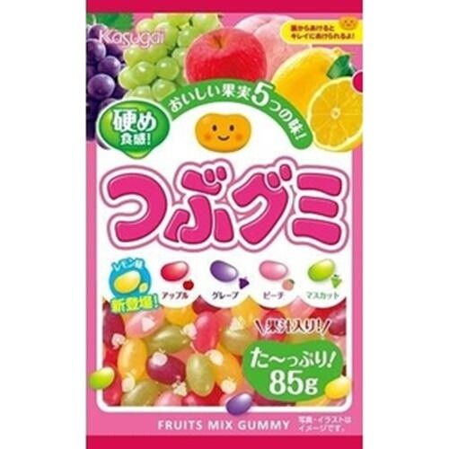 Kasugai, Tsubugumi, Tiny Soft Candy, Fruits Assortment, 85g