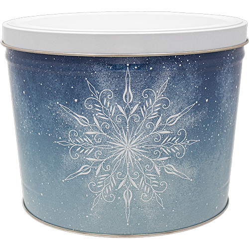 2 Gal First Snowfall Popcorn Tin