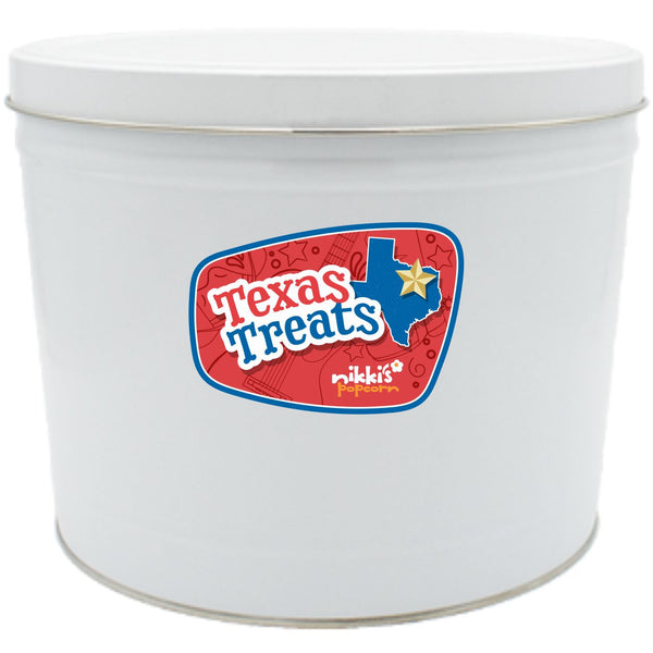 2 Gal Texas Popcorn Gift Tin