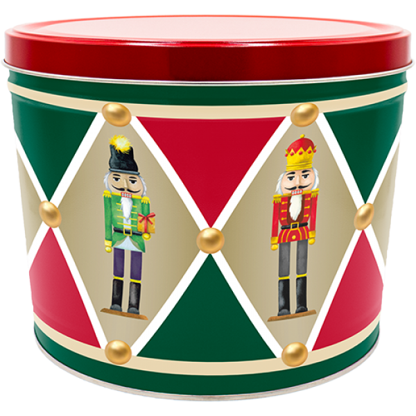 2 Gal Nutcracker Popcorn Tin