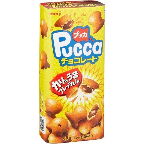 Meiji "Pukka Choco" Biscuit Filled with Milk Chocolate, 43g