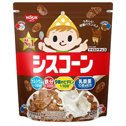 Nissin, Bread Cereal, Ciscorn, Mild Chocolate Flavor, 200g