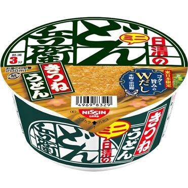 Nissin, Donbei, Kitsune Udon, Mini size, 42g