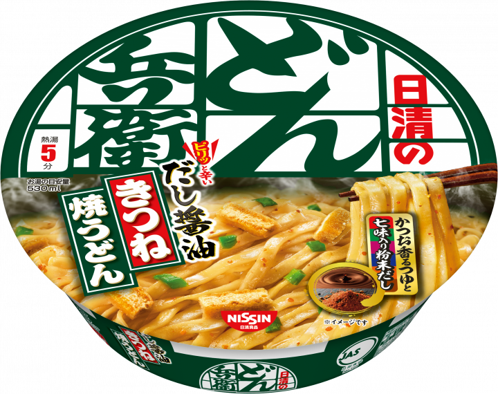 Nissin, Donbei Yaki Udon, Wheat Noodle without Soup, Soy Sauce & Dashi, 105g