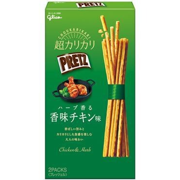 Glico "PRETZ", Crispy Thin Pretzels, Herb Chicken  Flavor, 55g