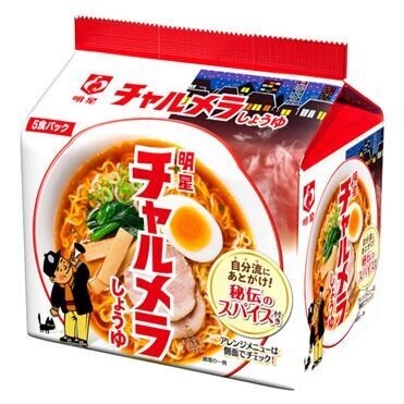 Myojo, Instant Ramen, "Charumera", Soy Sauce, 5 bags in 1 Pack