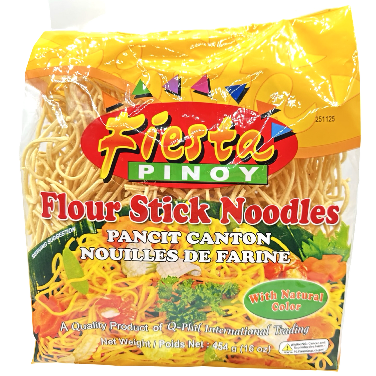 Fiesta Pinoy - Flour Stick Noodles (Pancit Canton) - 16 OZ