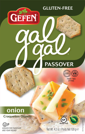 Gefen Gal Gal Passover Crackers Onion, 4.2 oz