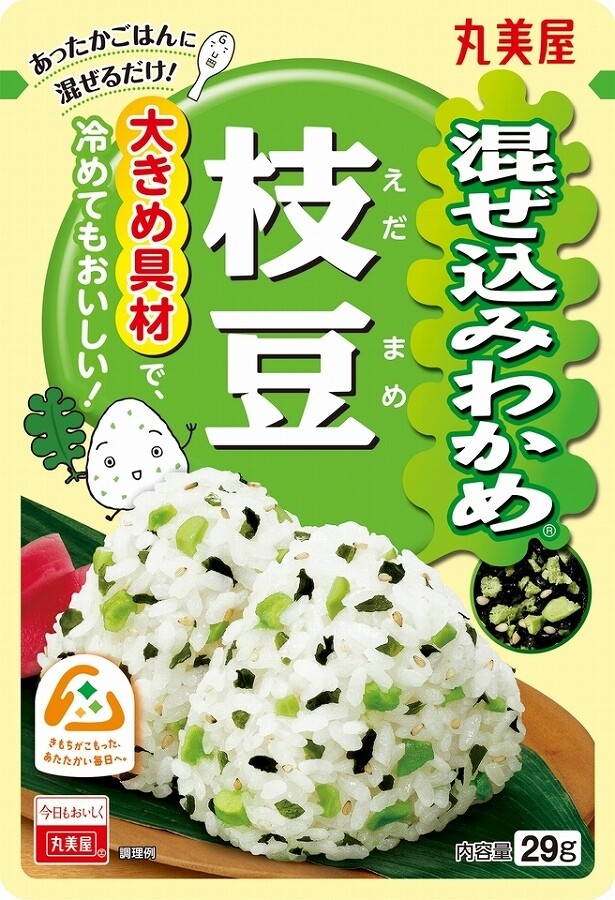 Marumiya, Mazekomi Wakame, Edamame, Young Green Soy Bean, 29g