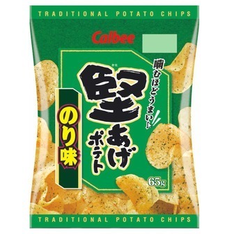 Calbee "Kataage Potato, Nori (seaweed) Flavor", 65g