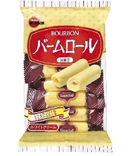 Bourbon "Baum Roll" Rolled Cake with White Cream, 7 bars in 1 pack