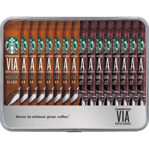 Starbucks Japan, VIA, House Blend & Italian Roast" in a Can, 16 sticks