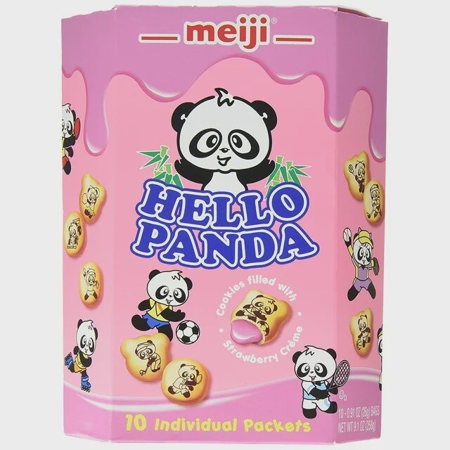 Hello Panda  - Strawberry 10 Bags