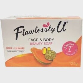 Flawless U Extract- Orange Papaya W/ Calamansi Soap 125G