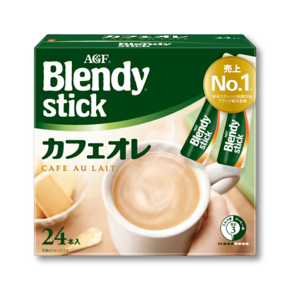 AGF Blendy Stick Cafe au Lait (Instant coffee) 24 Pieces