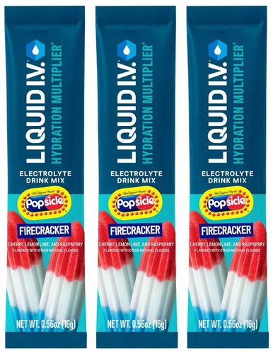 Liquid IV Popsicle Firecracker, 3 on-the-go Sticks