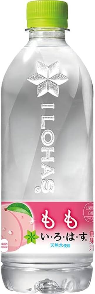Coca-Cola Japan, Flavored Water, Ilohas,  Peach 540ml