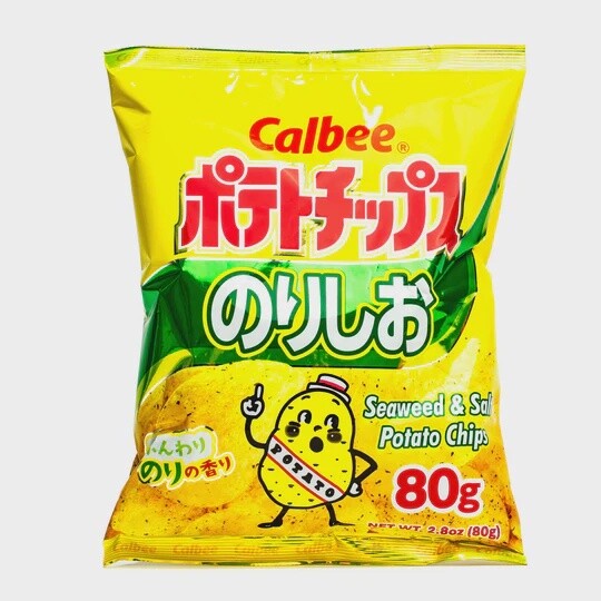 Calbee Potato Chip Salt & Seaweed 2.8oz