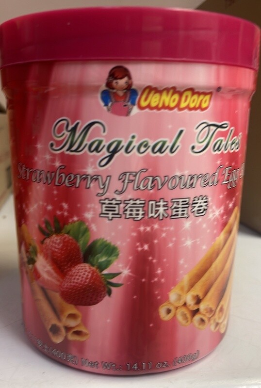 Uendodora Strawberry Egg Roll Wafer Big  400G
