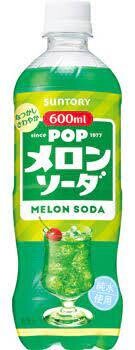 Suntory "POP" Melon Soda Flavor, 600ml