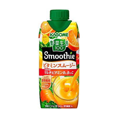 Kagome, Yasai Seikatsu, Smoothie,Vitamin, 100% Mixed Juice, 330ml